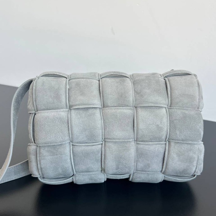 BV ショルダーバッグ スエード ハンドバッグ カセット 25×15×4cm