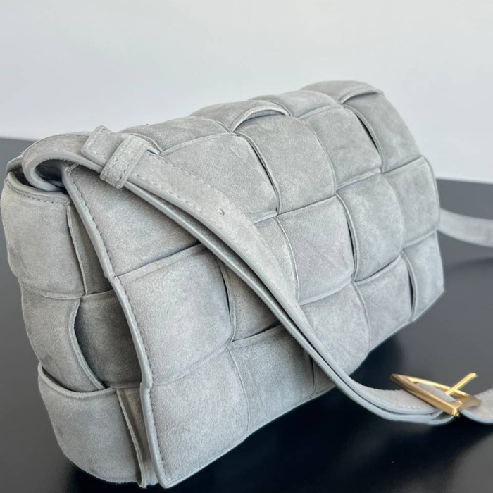 BV ショルダーバッグ スエード ハンドバッグ カセット 25×15×4cm