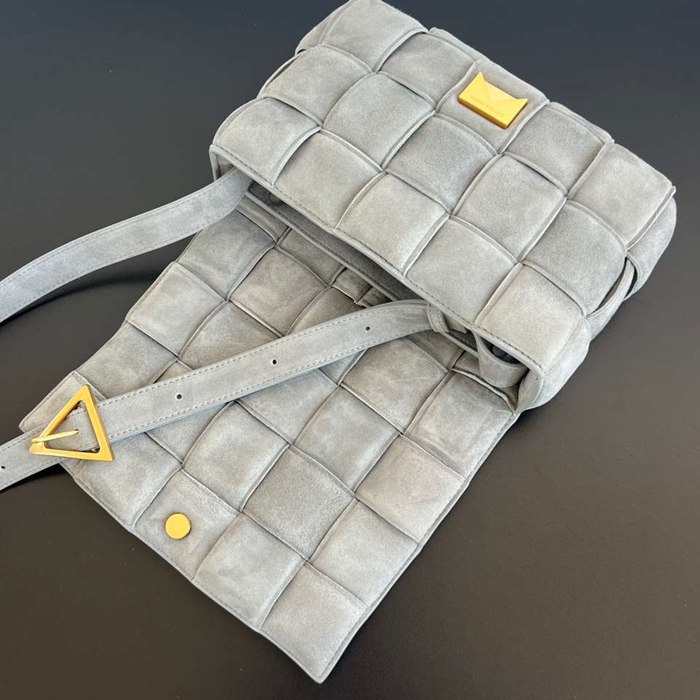 BV ショルダーバッグ スエード ハンドバッグ カセット 25×15×4cm
