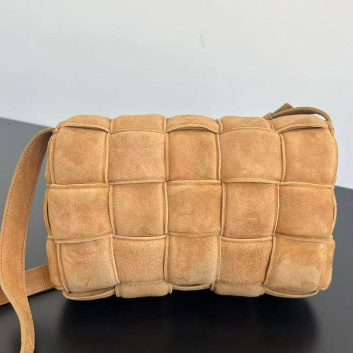 BV ショルダーバッグ スエード ハンドバッグ カセット 25×15×4cm