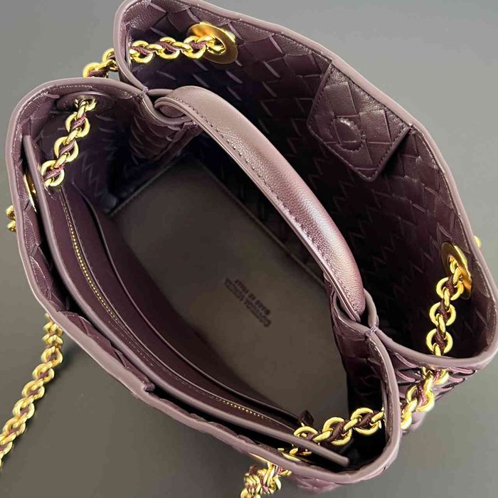 BV ショルダーバッグ レザー ハンドバッグ アンディアーモ 25×22×10.5cm