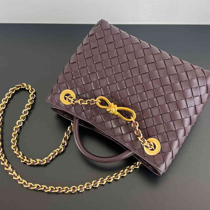 BV ショルダーバッグ レザー ハンドバッグ アンディアーモ 25×22×10.5cm