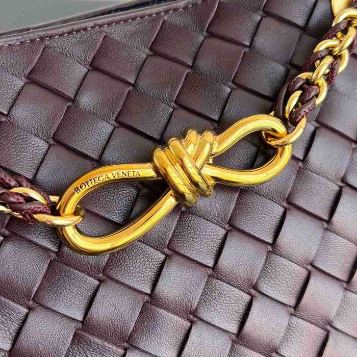 BV ショルダーバッグ レザー ハンドバッグ アンディアーモ 25×22×10.5cm