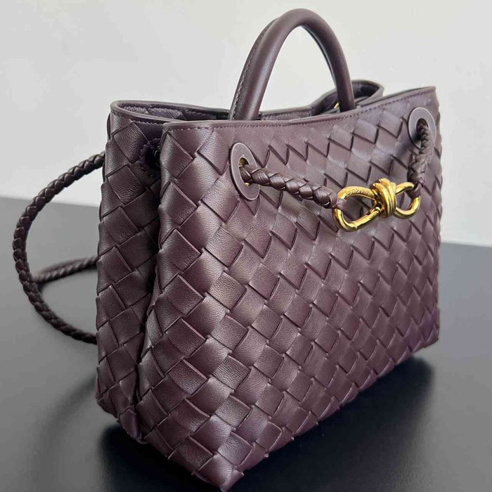 BV ショルダーバッグ レザー ハンドバッグ アンディアーモ 25×22×10.5cm