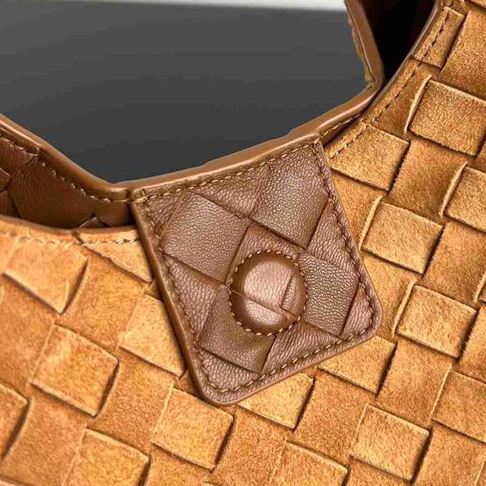 BV ショルダーバッグ スエード ハンドバッグ カンパーナ 33×20×16.5cm