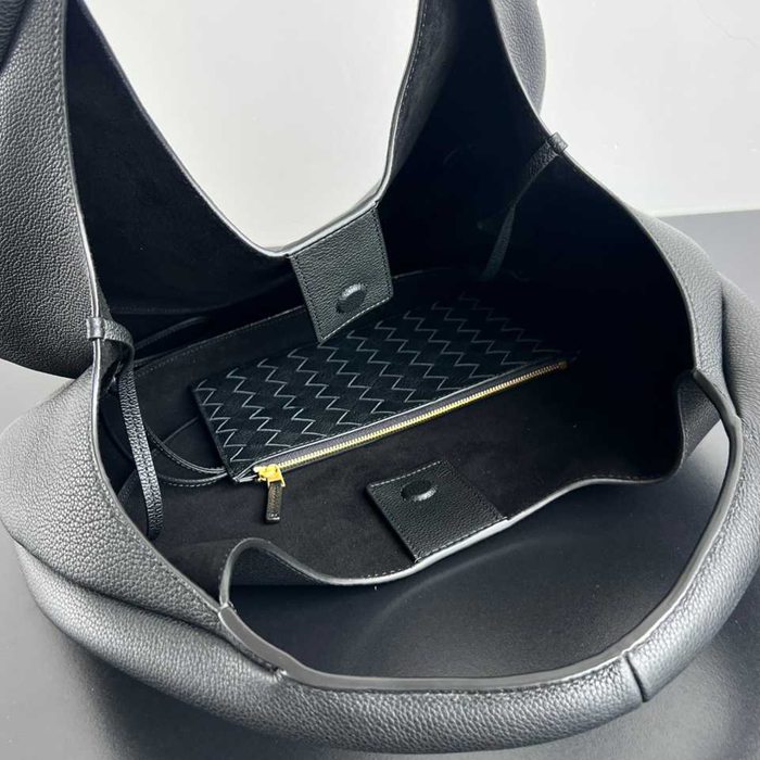 BV ショルダーバッグ レザー ハンドバッグ カンパーナ 39×24×18cm