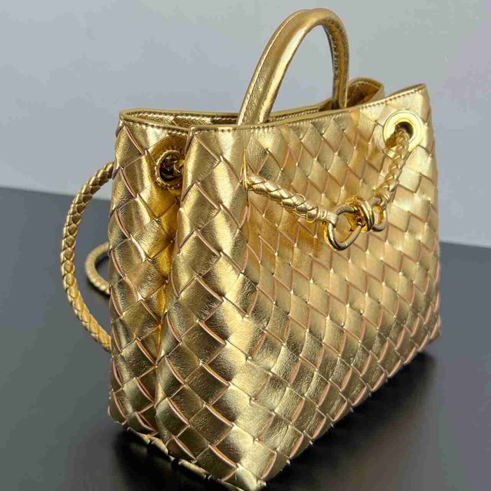 BV ショルダーバッグ レザー ハンドバッグ アンディアーモ 25×22×10.5cm
