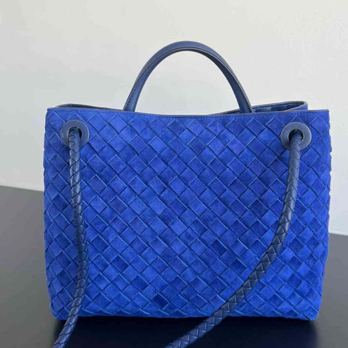 BV ショルダーバッグ スエード ハンドバッグ アンディアーモ 32×25×11cm