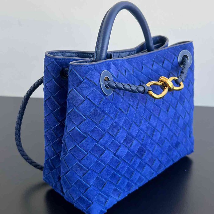 BV ショルダーバッグ スエード ハンドバッグ アンディアーモ 25×22×10.5cm