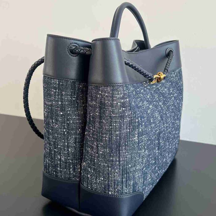 BV ショルダーバッグ デニム ハンドバッグ アンディアーモ 42×35×18cm