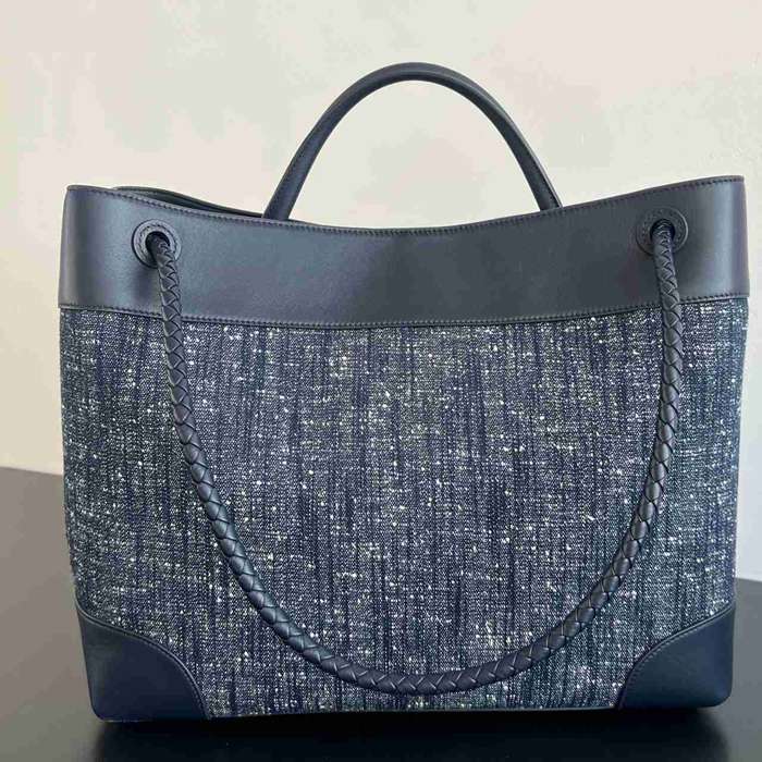 BV ショルダーバッグ デニム ハンドバッグ アンディアーモ 42×35×18cm
