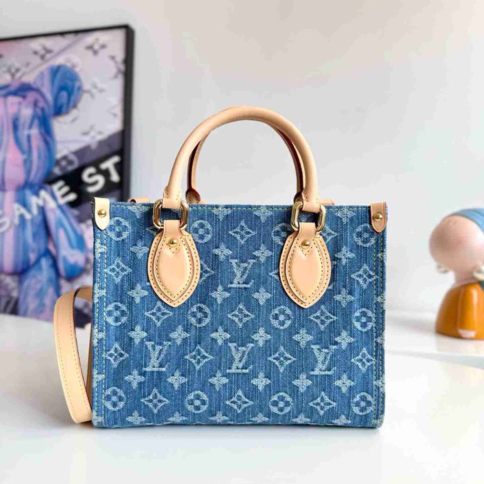 LV ショルダーバッグ ハンドバッグ オンザゴー 25×19×11.5cm