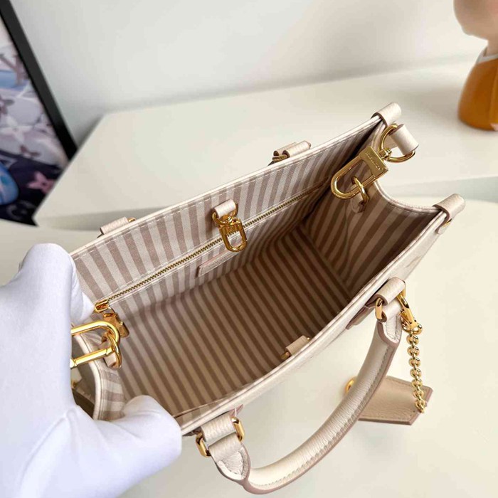 LV ショルダーバッグ ハンドバッグ オンザゴー 25×19×11.5cm