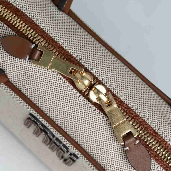 MIUMIU ショルダーバッグ キャンバス ボーリングバッグ 28×12×9cm