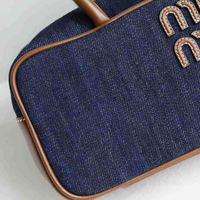 MIUMIU ショルダーバッグ キャンバス ボーリングバッグ 28×12×9cm