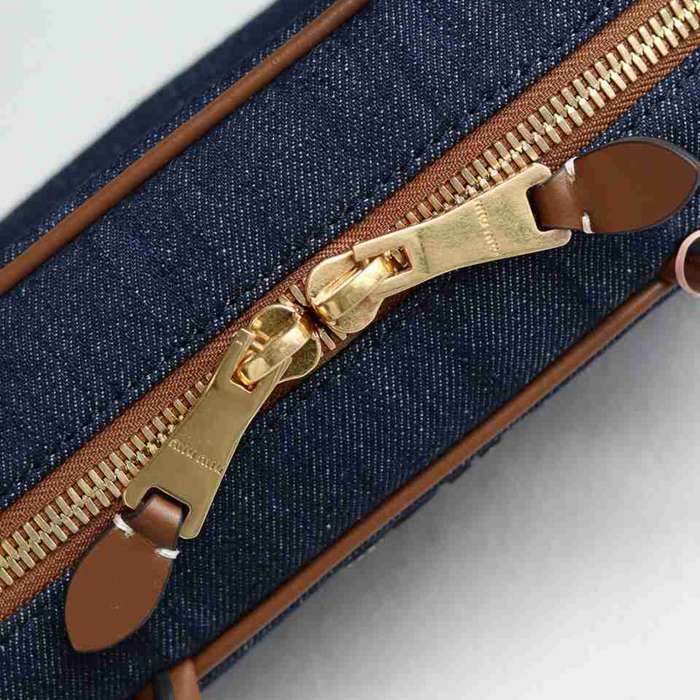 MIUMIU ショルダーバッグ キャンバス ボーリングバッグ 28×12×9cm