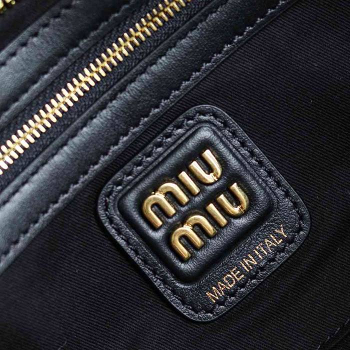 MIUMIU ショルダーバッグ キャンバス ボーリングバッグ 28×12×9cm
