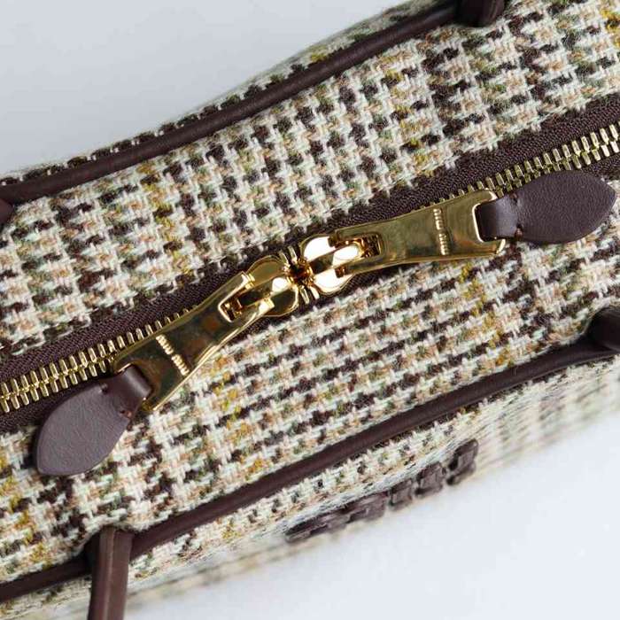MIUMIU ショルダーバッグ キャンバス ボーリングバッグ 28×12×9cm