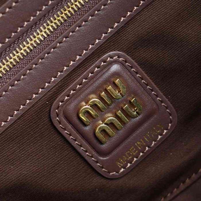 MIUMIU ショルダーバッグ キャンバス ボーリングバッグ 28×12×9cm