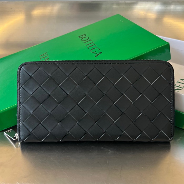 BOTTEGA VENETA イントレチャート ロングウォレット メンズ 19×10×2cm