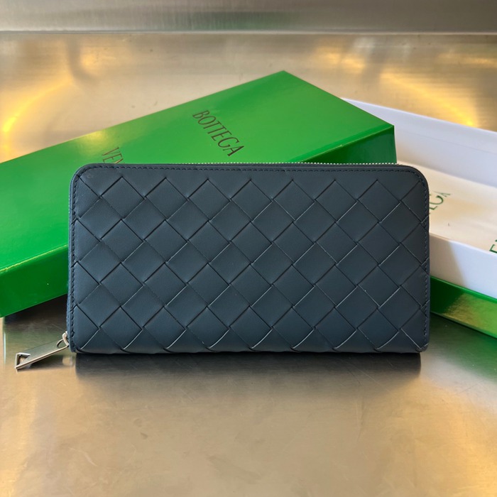 BOTTEGA VENETA イントレチャート ロングウォレット メンズ 19×10×2cm