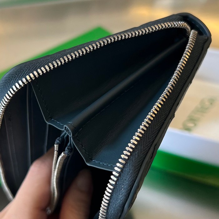 BOTTEGA VENETA イントレチャート ロングウォレット メンズ 19×10×2cm