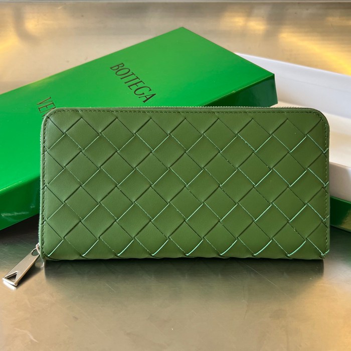 BOTTEGA VENETA イントレチャート ロングウォレット メンズ 19×10×2cm