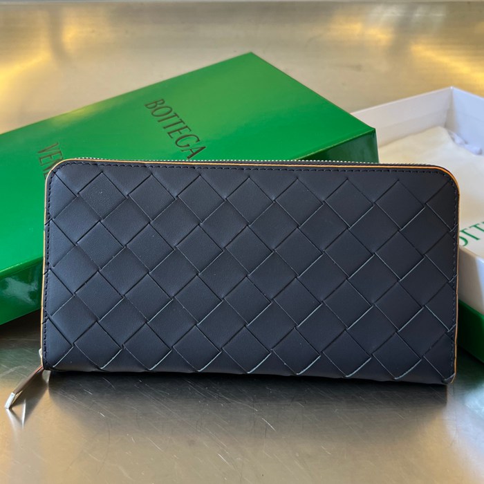 BOTTEGA VENETA イントレチャート ロングウォレット メンズ 19×10×2cm