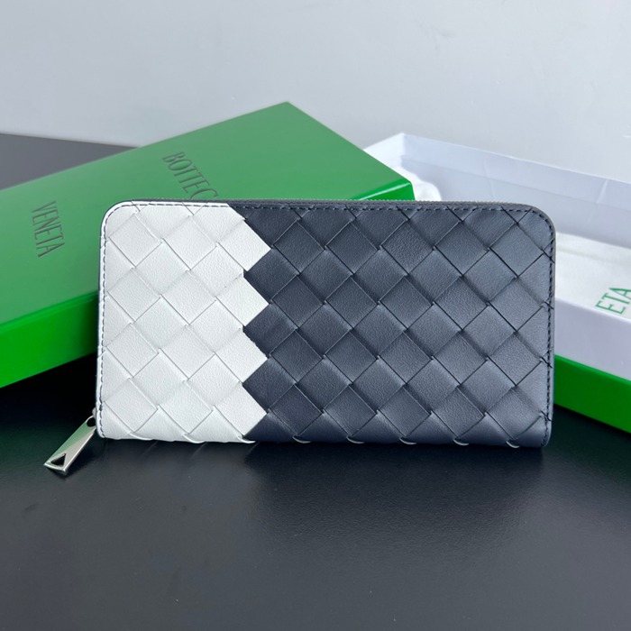 BOTTEGA VENETA イントレチャート ロングウォレット メンズ 19×10×2cm