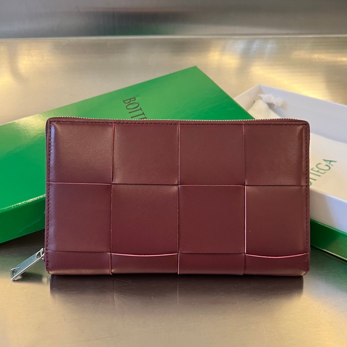 BOTTEGA VENETA イントレチャート ロングウォレット メンズ 19×11.4×2cm