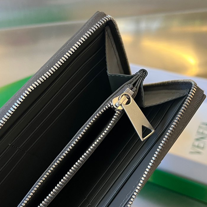 BOTTEGA VENETA イントレチャート ロングウォレット メンズ 19×11.4×2cm
