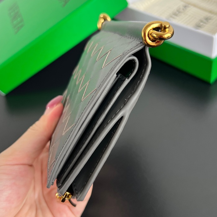 BOTTEGA VENETA ソルスティス 二つ折り財布 スモール レディース 11.5×10×1cm