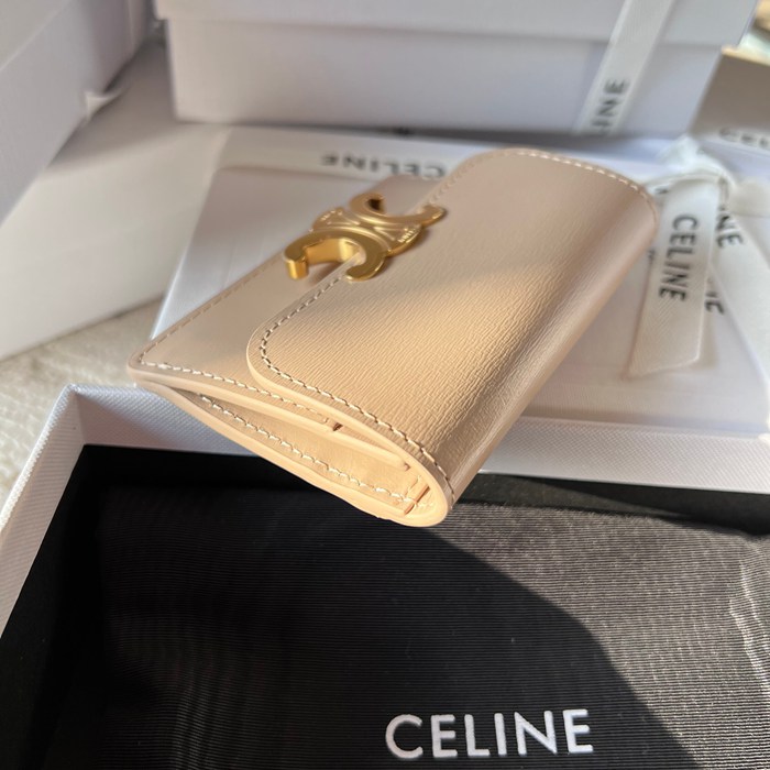 CELINE トリオンフ カードケース カーフレザー レディース 10.5×7×1cm