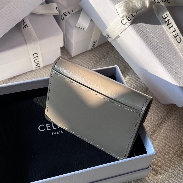 CELINE トリオンフ カードケース カーフレザー レディース 10.5×7×1cm