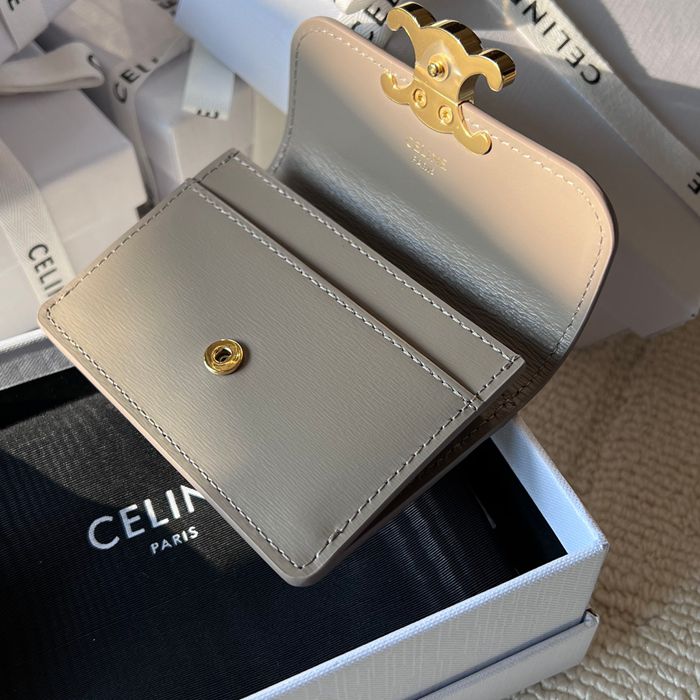 CELINE トリオンフ カードケース カーフレザー レディース 10.5×7×1cm