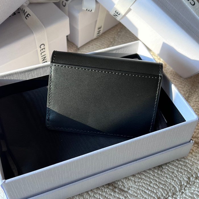 CELINE トリオンフ カードケース カーフレザー レディース 10.5×7×1cm