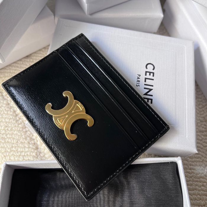 CELINE トリオンフ カードケース カーフレザー レディース 11×8cm