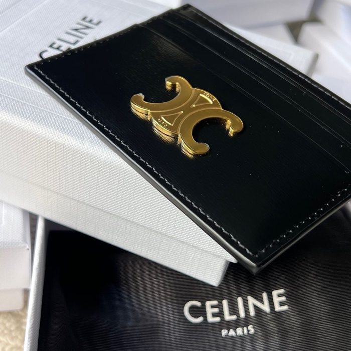 CELINE トリオンフ カードケース カーフレザー レディース 11×8cm