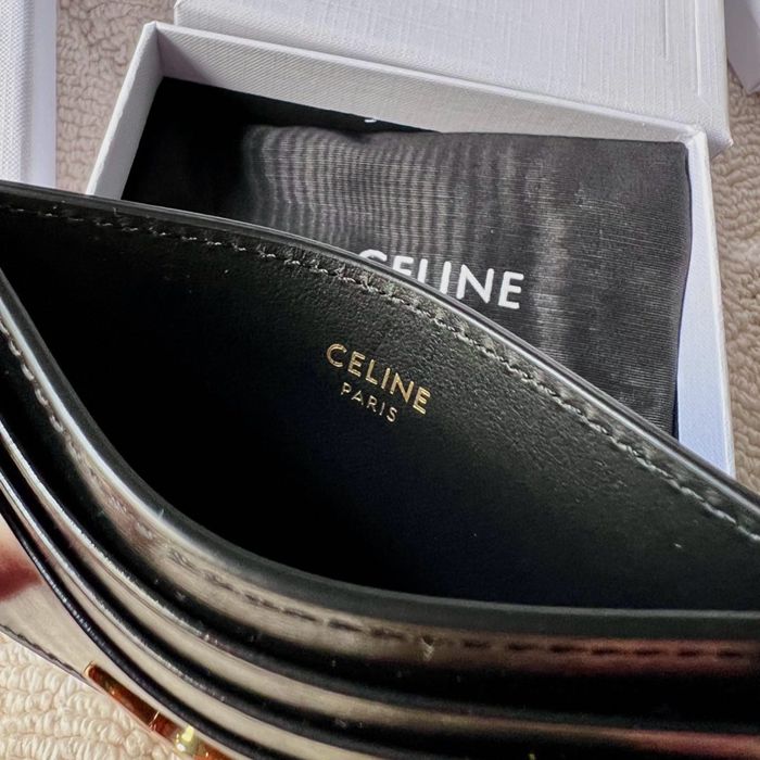 CELINE トリオンフ カードケース カーフレザー レディース 11×8cm