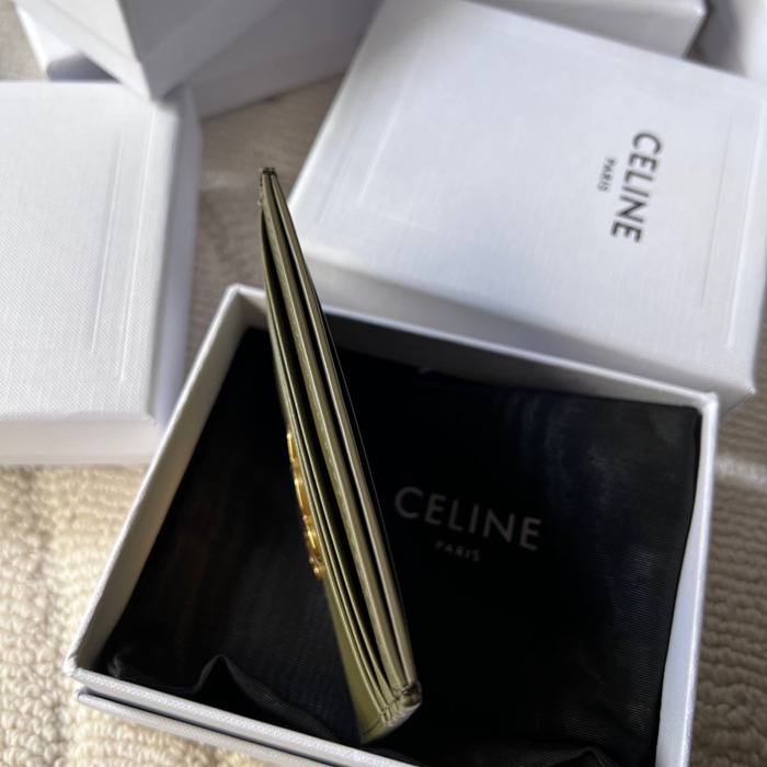 CELINE トリオンフ カードケース カーフレザー レディース 11×8cm