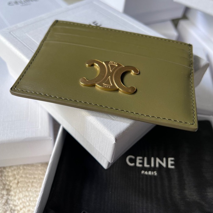 CELINE トリオンフ カードケース カーフレザー レディース 11×8cm