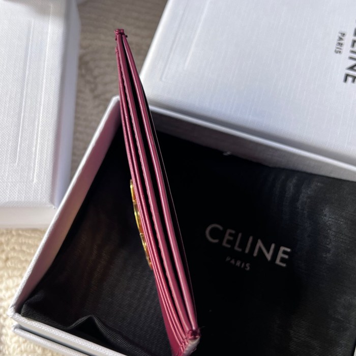 CELINE トリオンフ カードケース カーフレザー レディース 11×8cm