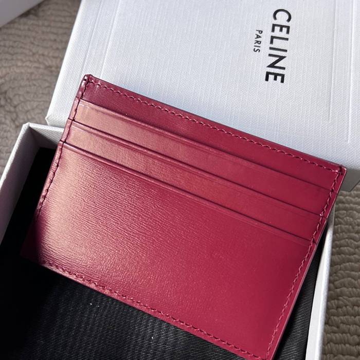CELINE トリオンフ カードケース カーフレザー レディース 11×8cm