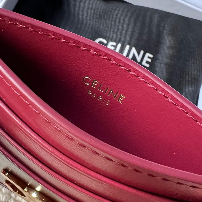 CELINE トリオンフ カードケース カーフレザー レディース 11×8cm