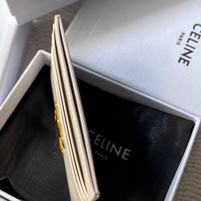 CELINE トリオンフ カードケース カーフレザー レディース 11×8cm