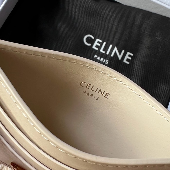 CELINE トリオンフ カードケース カーフレザー レディース 11×8cm