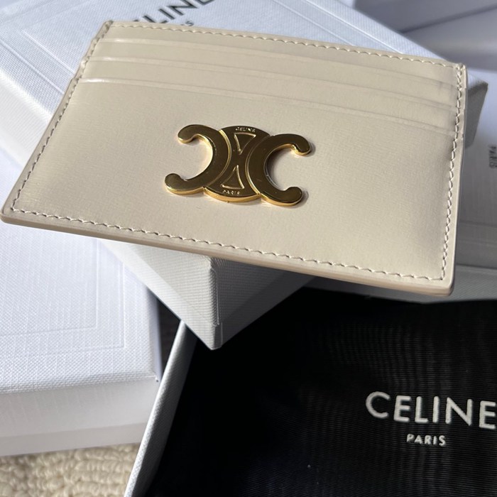 CELINE トリオンフ カードケース カーフレザー レディース 11×8cm