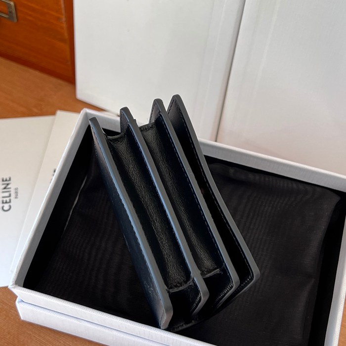 CELINE トリオンフ 名刺入れ カーフレザー レディース 10.5×8×3.5cm