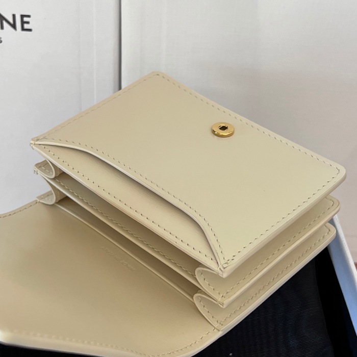 CELINE トリオンフ 名刺入れ カーフレザー レディース 10.5×8×3.5cm