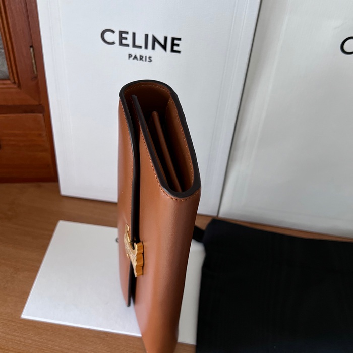 CELINE トリオンフ ロングウォレット カーフレザー レディース 19×10×3cm